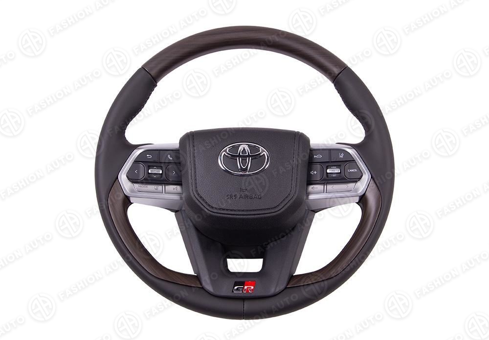 Руль Toyota Land Cruiser 200 стиль Land Cruiser 300 GR темное дерево