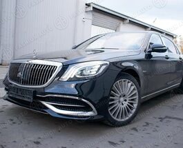 Хром переднего бампера Maybach S-Class X222 рестайлинг
