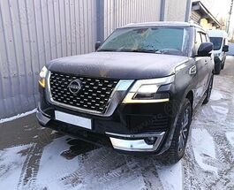 Решетка с жабрами Nissan Patrol Y62 в стиле 2024 года