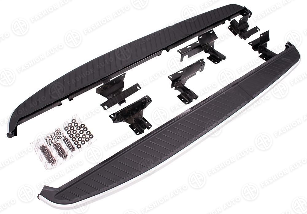 Пороги Range Rover Sport 1 L320 серебро