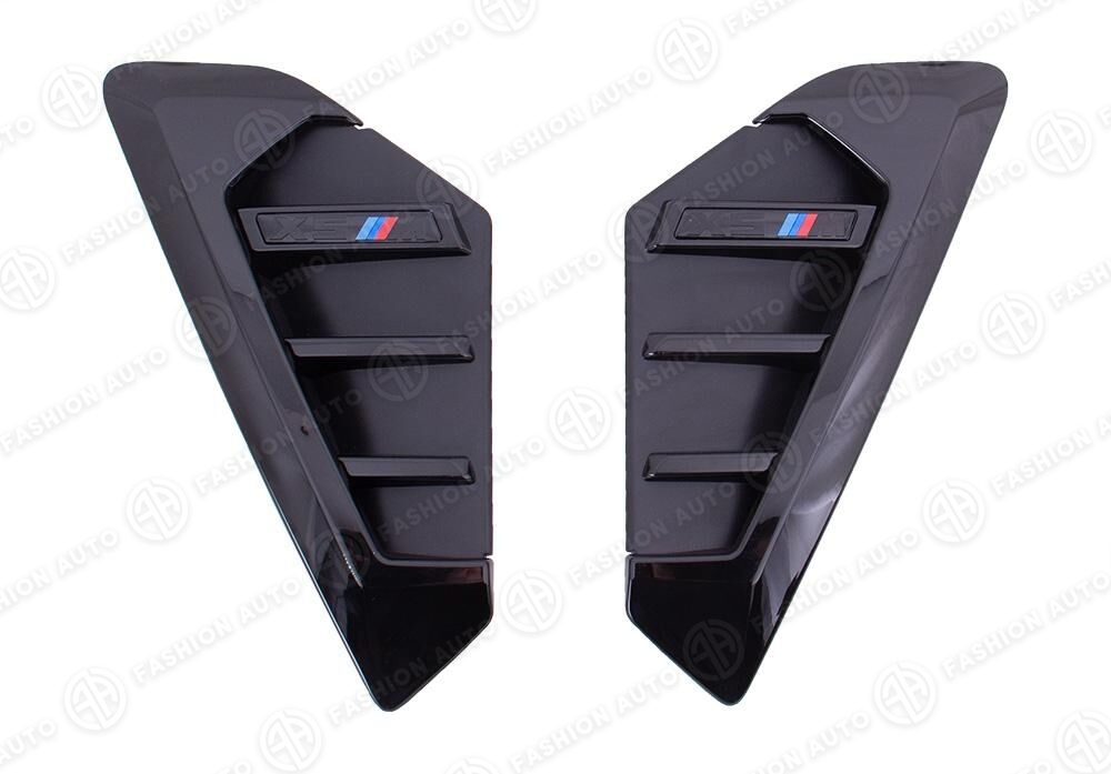 Жабры в крылья F95 BMW X5 G05 рестайлинг черные