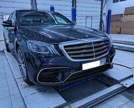 Решетка радиатора 63 AMG Mercedes S-Class W222 хром
