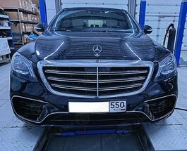 Решетка радиатора 63 AMG Mercedes S-Class W222 хром