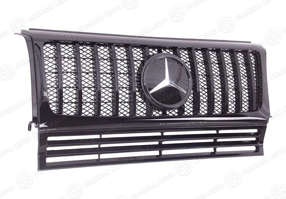Решетка радиатора Panamericana Mercedes G-Class W463 черная
