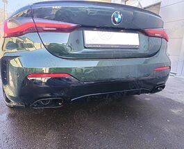 Диффузор с насадками M440I BMW 4 series G22 черный