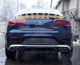 Диффузор с насадками 43 AMG Mercedes GLC Coupe C253 рестайлинг
