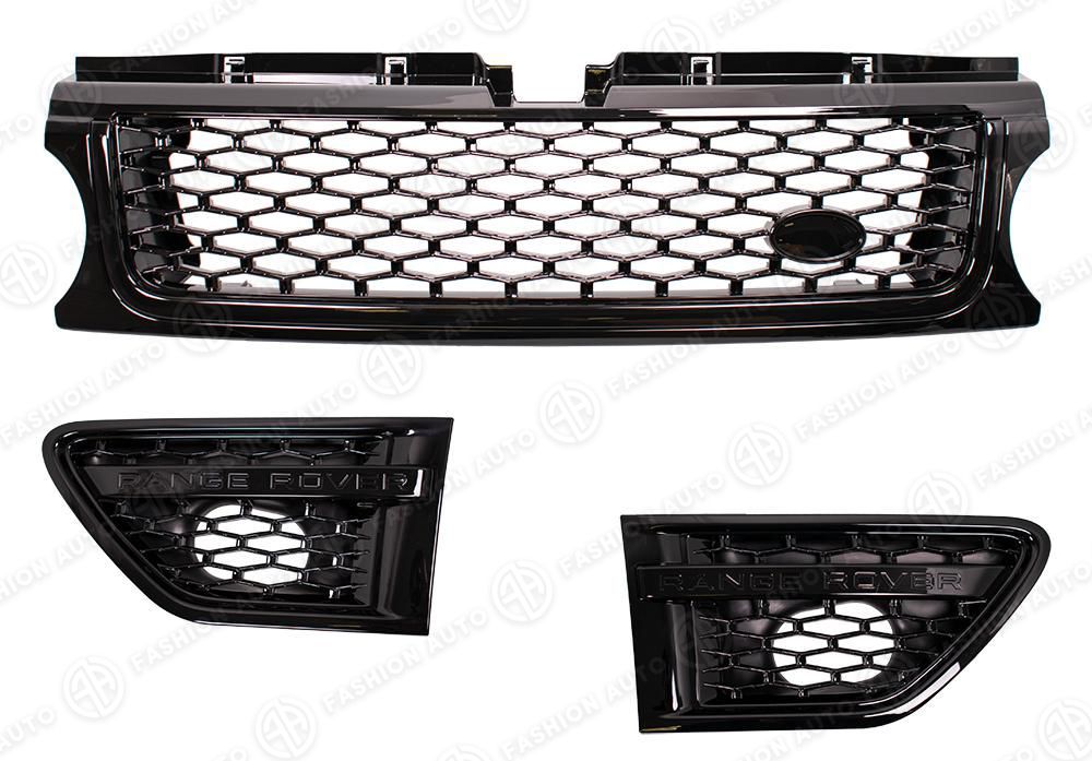 Решетка с жабрами Autobiography Range Rover Sport 1 L320 вариант № 5