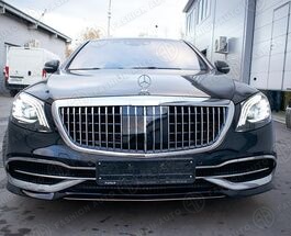 Хром переднего бампера Maybach S-Class X222 рестайлинг