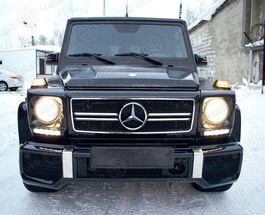 Решетка радиатора 63 AMG Mercedes G-Class W463 хром