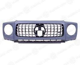 Решетка радиатора с очками 63 AMG W465 на Mercedes G-Class W463 A W464 хром